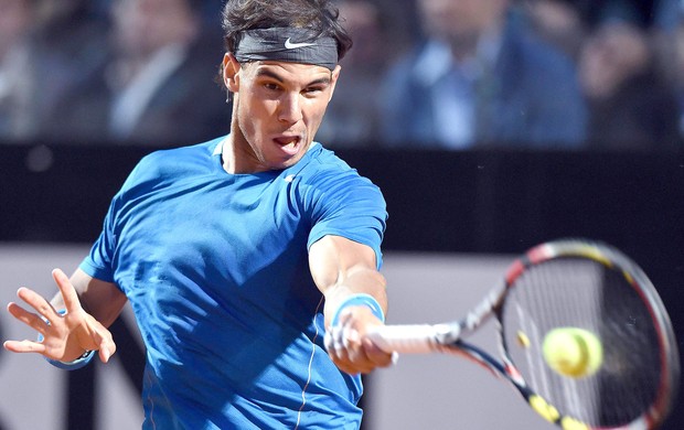 Rafael Nadal tênis contra Grigor Dimitrov semifinal Itália (Foto: EFE)