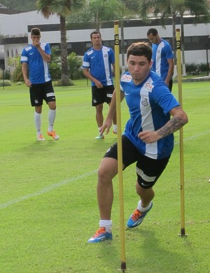 Treino Santos (Foto: Flávio Meireles)