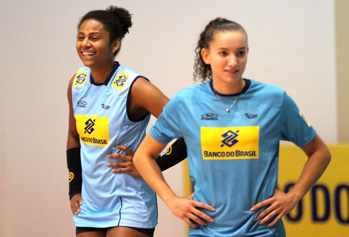 Vôlei Brasil Natália Martins e Gabi (Foto: Alexandre Arruda / CBV)