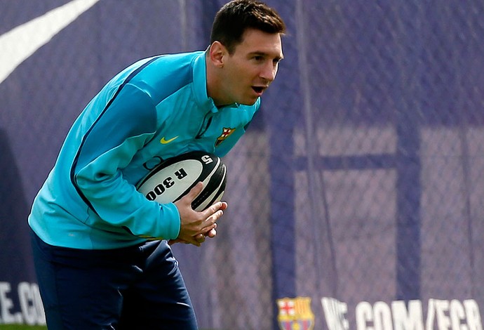 messi barcelona treino (Foto: Agência Reuters)