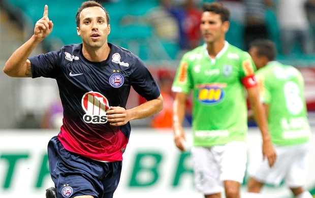 Branquinho comemora gol do Bahia contra o América-MG (Foto: Felipe Dana / Agência estado)