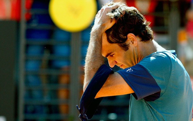 Roger Federer tênis contra Jeremy Chardy na Itália derrota (Foto: AP)