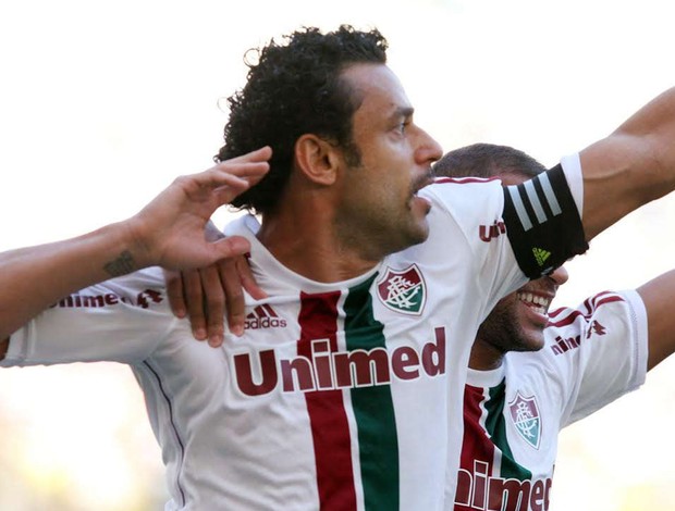 Fred comemora, Fluminense x Flamengo (Foto: Ricardo Ayres/Photocamera)