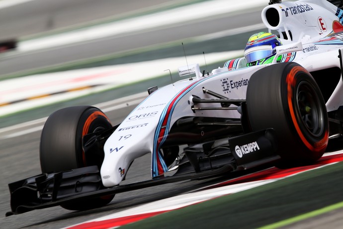 Felipe Massa em ação no treino classificatório para o GP da Espanha (Foto: Getty Images)