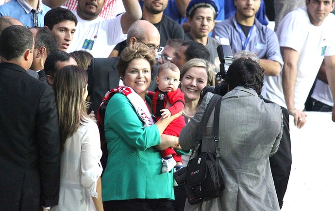 Dilma Arena da Baixada (Foto: Fabricio Marques)