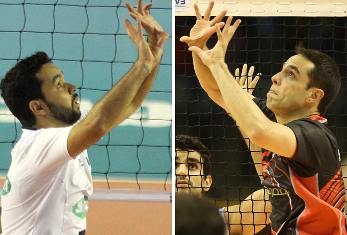 montagem vôlei William e Raphael (Foto: Arte / Globoesporte)