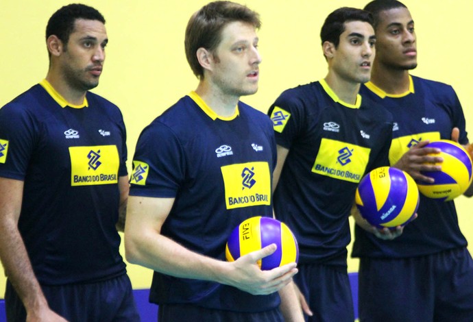 Vôlei Murilo treino seleção Brasileira (Foto: Alexandre Arruda / CBV)