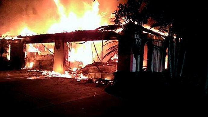 tenis incendio casa james blake tampa florida (Foto: AP)