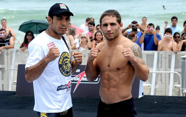 jose aldo chad mendes ufc treino livre praia (Foto: André Durão / Globoesporte.com)