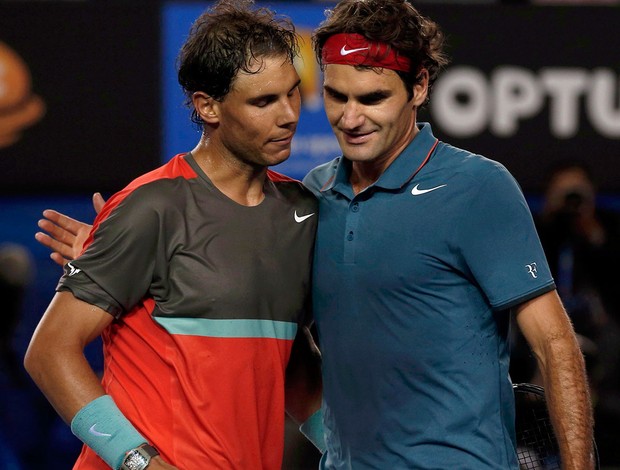 roger federer x rafael nadal aberto da australia (Foto: Reuters)