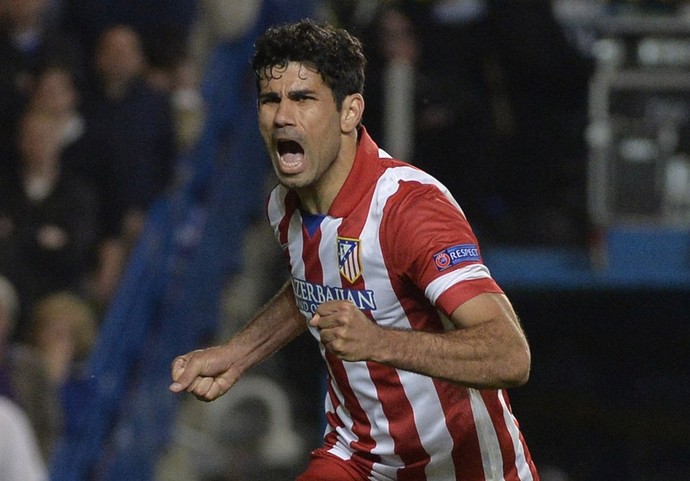 Diego Costa comemora, Chelsea x Atlético de Madrid (Foto: Reuters)