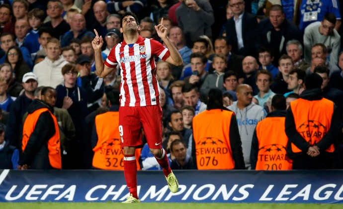 Diego Costa comemora, Chelsea x Atlético de Madrid (Foto: Reuters)