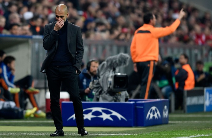 Guardiola Bayern de Munique x Real Madrid (Foto: AFP)