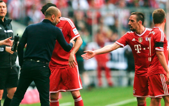 Guardiola bayern de munique ribery e werder Bremen (Foto: Agência Reuters)