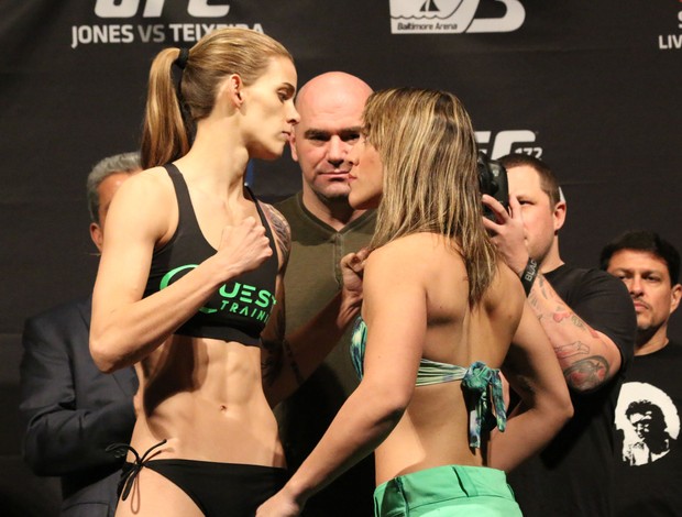 Jessamyn Duke x Bethe Correia UFC (Foto: Evelyn Rodrigues)