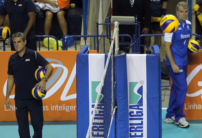 Zé Roberto e Bernardinho vôlei Campinas x Rio de Janeiro (Foto: Felipe Christ)