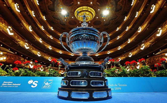 Tenis, Rafael Nadal e David Ferrer trofeu , Barcelona (Foto: Divulgação/Site Oficial Barcelona Open)