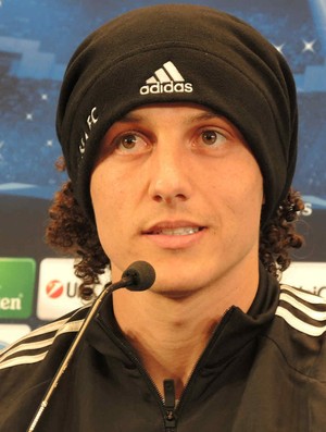 David Luiz Coletiva Chelsea (Foto: Cassio Barco)