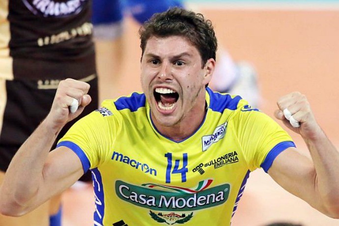 Bruninho vôlei Modena (Foto: Divulgação)