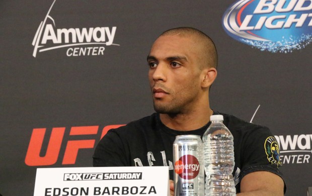 edson barboza ufc Orlando coletiva (Foto: Evelyn Rodrigues)