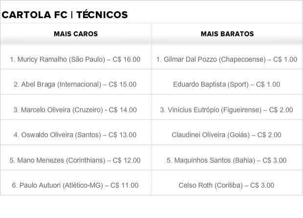 Técnicos Cartola FC 2014 (Foto: Leandro Silva)