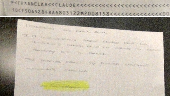 documento Anelka (Foto: Reprodução)