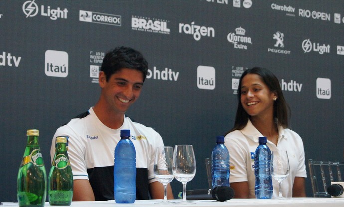 Tomaz Bellucci e Teliana Rio Open (Foto: Matheus Tiburcio)