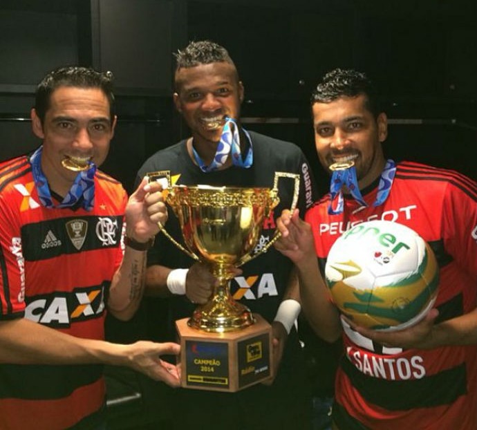 Chicão, Felipe e André Santos (Foto: Reprodução/Instagram)