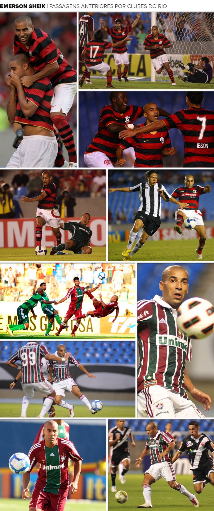 Chamada Carrossel Emerson Sheik Flamengo Fluminense (Foto: Editoria de Arte)