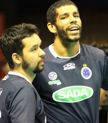 treino cruzeiro final superliga masculina de volei - william e wallace (Foto: Alexandre Arruda/CBV)