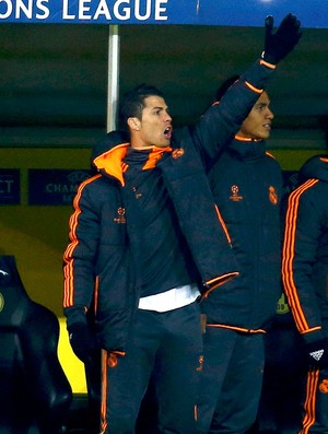 Cristiano Ronaldo no banco de reservas, Borussia Dortmund x Real Madrid (Foto: Reuters)