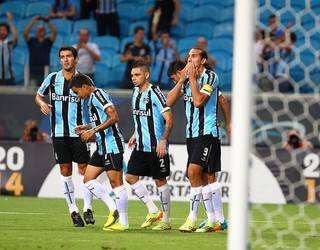 gol Grêmio libertadores nacional barcos dudu pará riveros alan ruiz (Foto: Lucas Uebel/Grêmio)