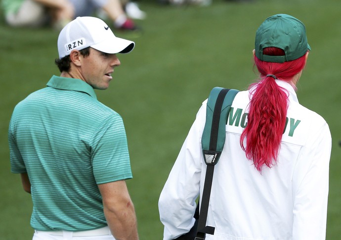 rory mciilroy caroline wozniacki cabelo rosa masters augusta (Foto: Reuters)