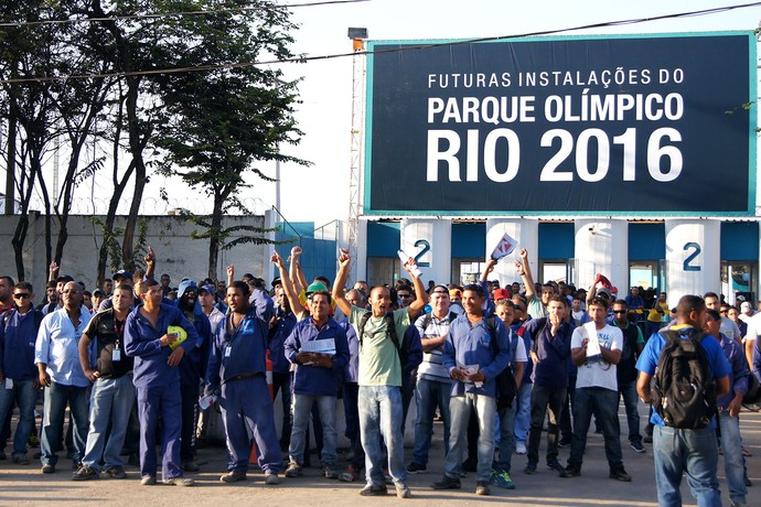 Greve no Parque Olímpico  (Foto: Thierry Gozzer)