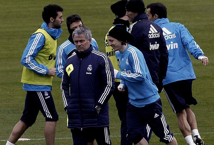 josé mourinho real madrid treino (Foto: Agência EFE)