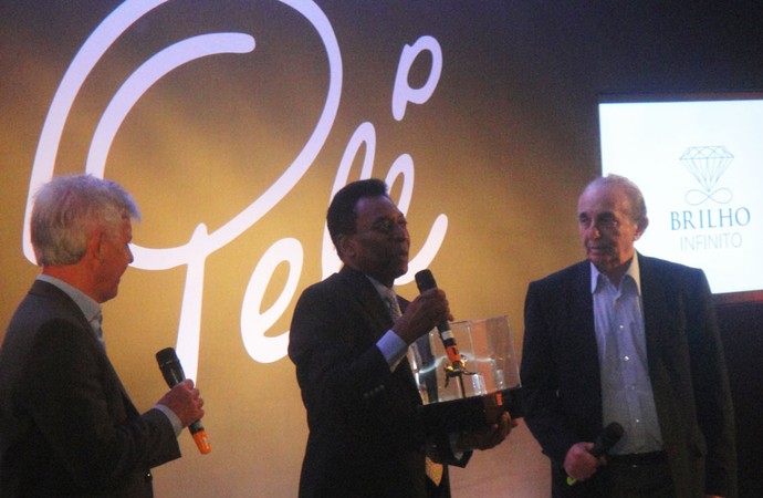 Pelé em evento de Joalheria  (Foto: Alexandre Lozetti)