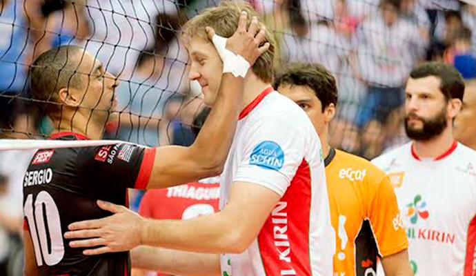 Andre Heller e Serginho vôlei Sesi e Campinas (Foto: Divulgação)