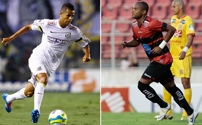 montagem jogadores Geuvânio (Santos) e Anderson Salles (Ituano) (Foto: Editoria de Arte)