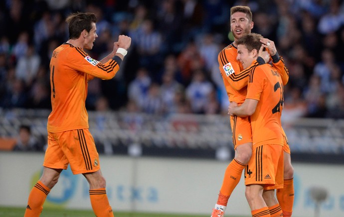 Gareth Bale, Sergio Ramos e Asier Illarramendi gol Real Madrid (Foto: Reuters)