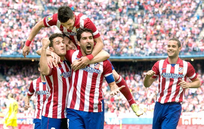 Raul Garcia comemoração Atletico de Madrid contra Villarreal (Foto: Getty Images)