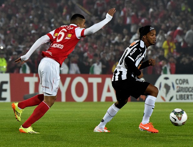 Ronaldinho Gaúcho Atlético-MG x Santa Fé (Foto: AFP)