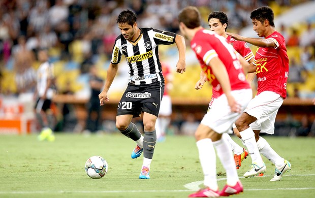 Henrique Botafogo jogo Union Española Libertadores (Foto: Satiro Sodre / SSPress)