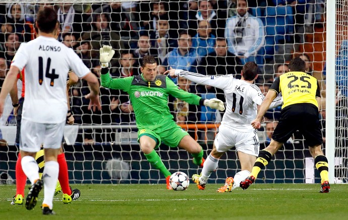 Bale jogo Real Madrid e Borussia Dortmund Liga dos Campeões (Foto: Reuters)