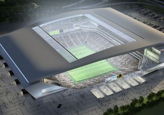 Projeto da arena divulgado pelo Corinthians (Foto: Divulgação)