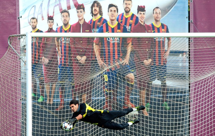 Treino José Pinto Barcelona (Foto: AP)