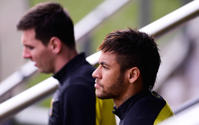 Barcelona treino Messi e Neymar (Foto: Getty Images)