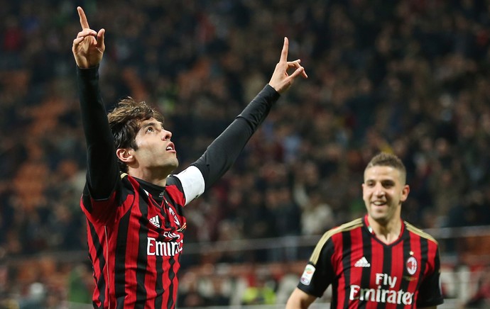 Kaká comemora, Milan x Chievo (Foto: AP)