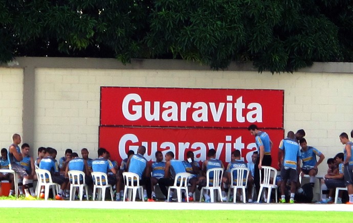 reunião jogadores treino Botafogo (Foto: Fred Huber)