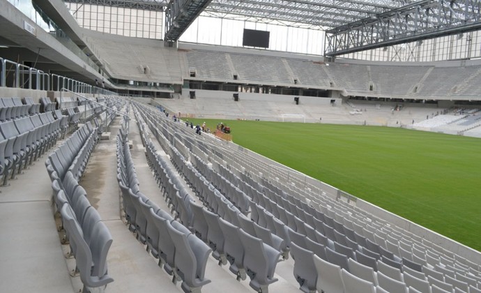 Cadeiras da Arena da Baixada do Atlético-PR (Foto: Site oficial do Atlético-PR/Divulgação)