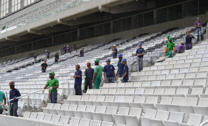 Cadeiras da Arena da Baixada do Atlético-PR (Foto: Site oficial do Atlético-PR/Divulgação)